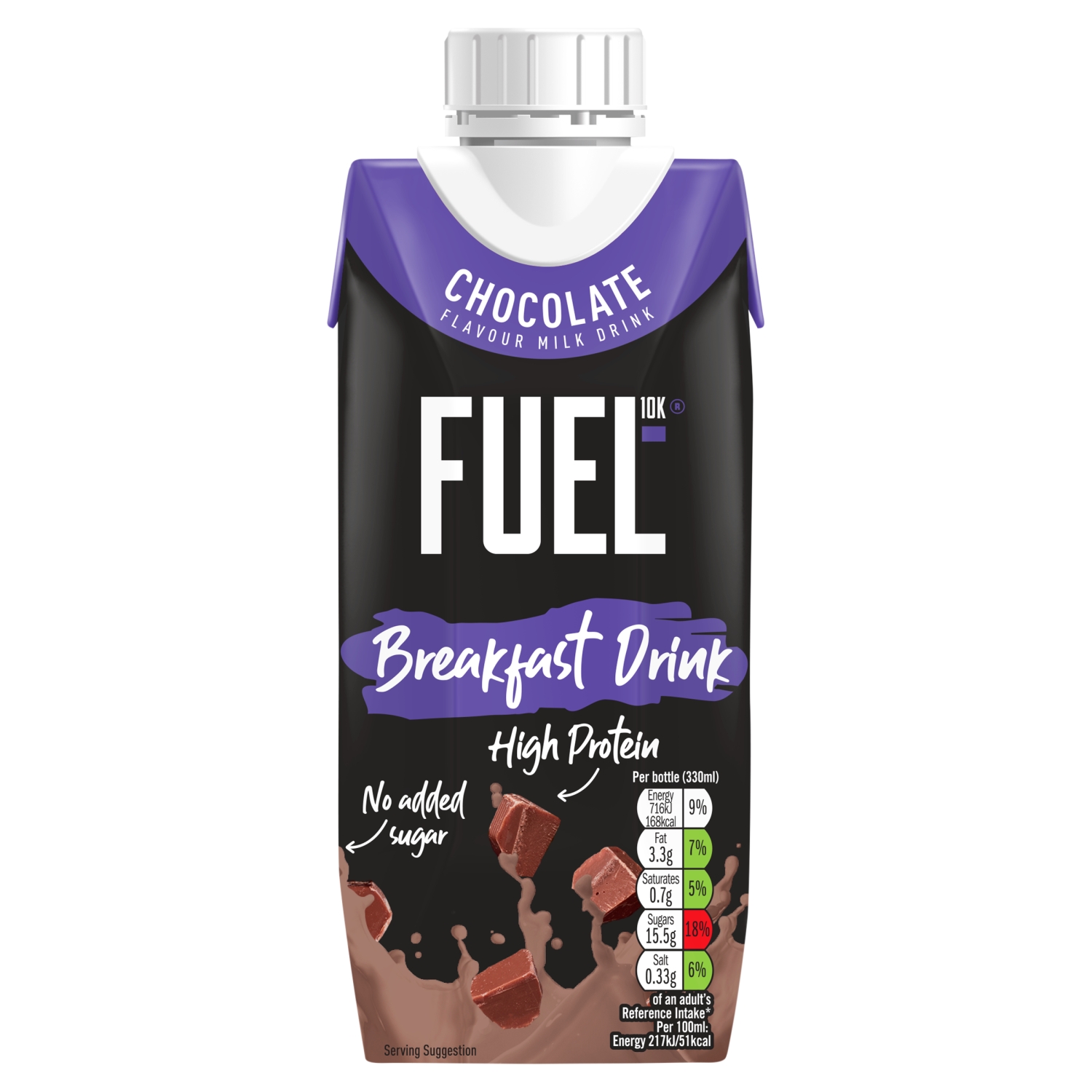 FUEL 10K CHOCOLATE LIQUID BREAKFAST 330ML - Image 1