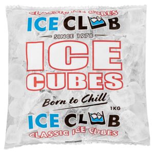 ICE CLUB CLASSIC ICE CUBES 1KG