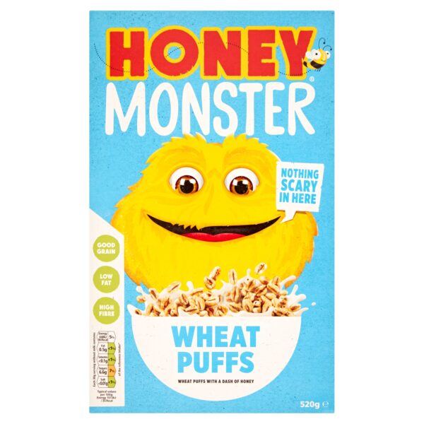 HONEY MONSTER WHEAT PUFFS 520G