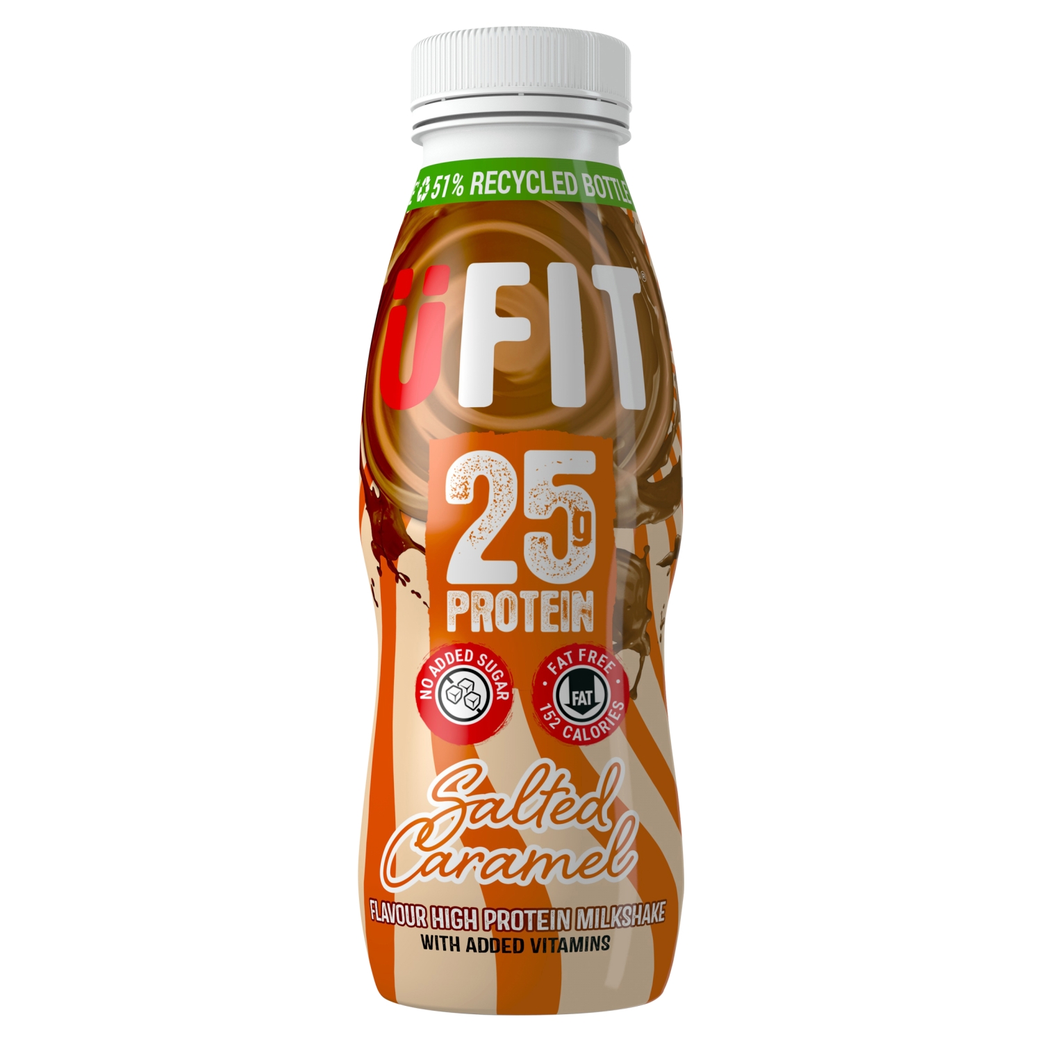UFIT PROTEIN DRINK SALTED CARAMEL 330ML - Image 1