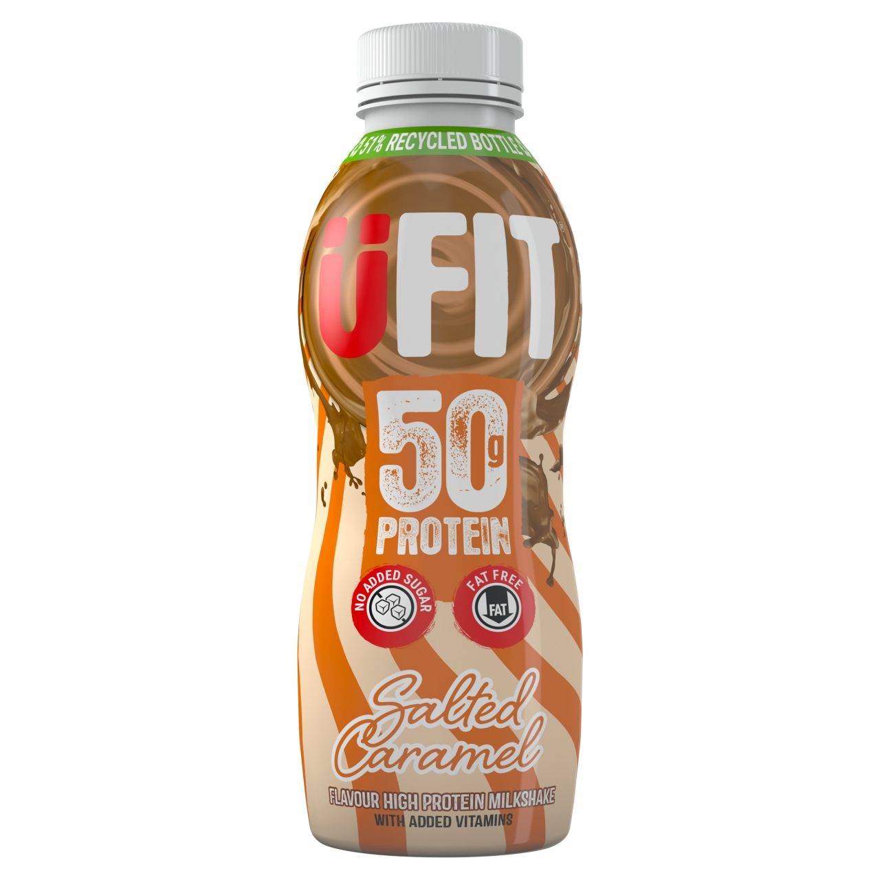 UFIT SALTED CARAMEL HIGH PROTEIN SHAKE 500ML - Image 1
