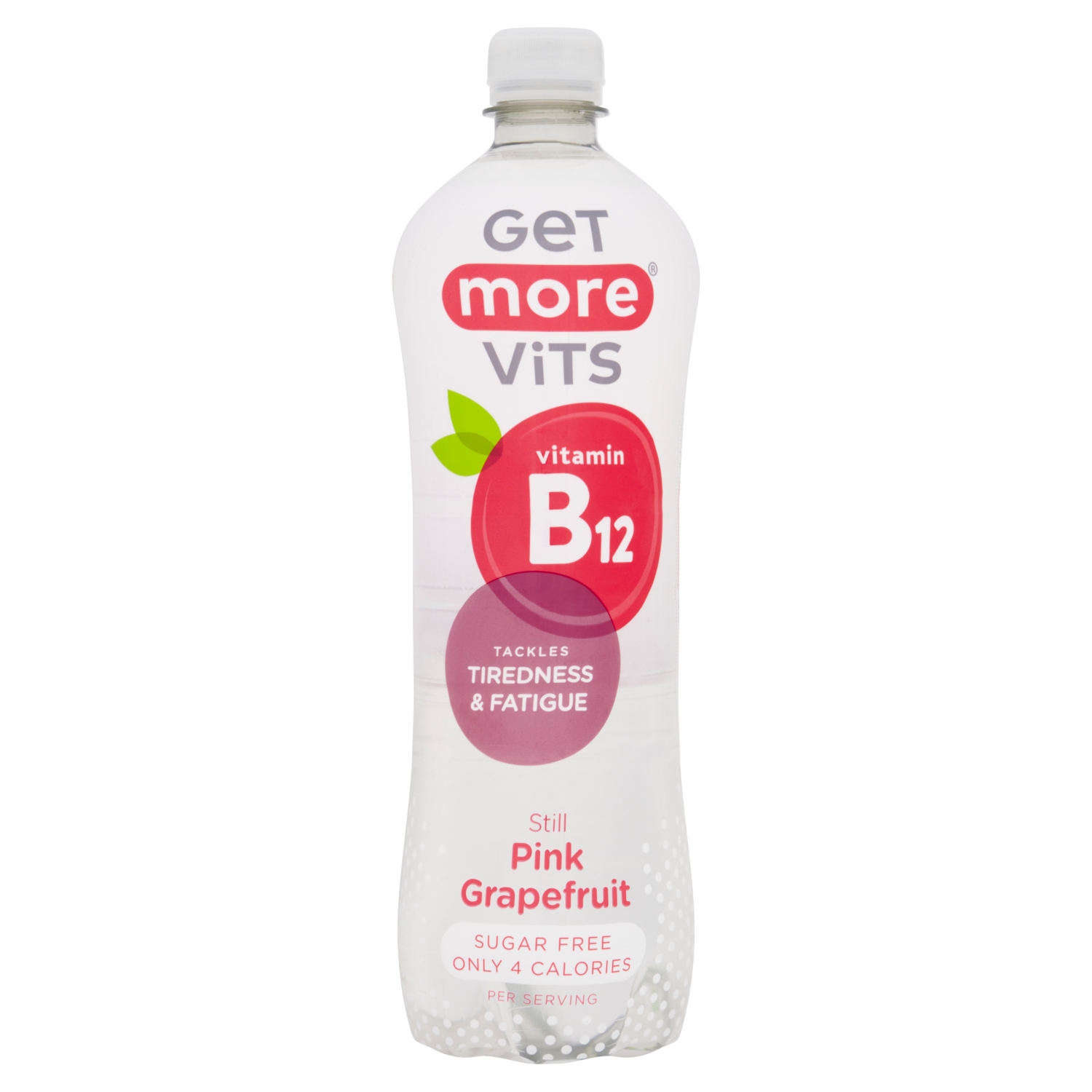 GET MORE VITS VITAMIN B12 STILL PINK GRAPEFRUIT 1L - Image 1