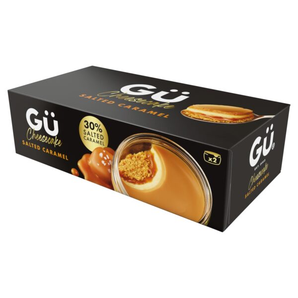 GU SUMPTUOUS SALTED CARAMEL CHEESECAKES 2X92G
