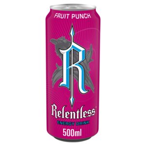 5061013960243_0.jpg RELENTLESS FRUIT PUNCH 500ML PLAIN