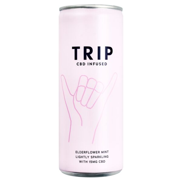TRIP CBD INFUSED ELDERFLOWER MINT 250ML