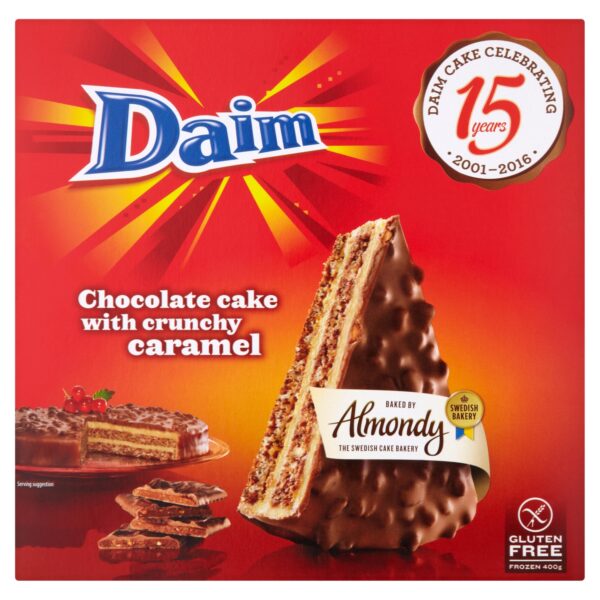 DAIM CHOCOLATE CAKE WITH CRUNCHY CARAMEL 400G