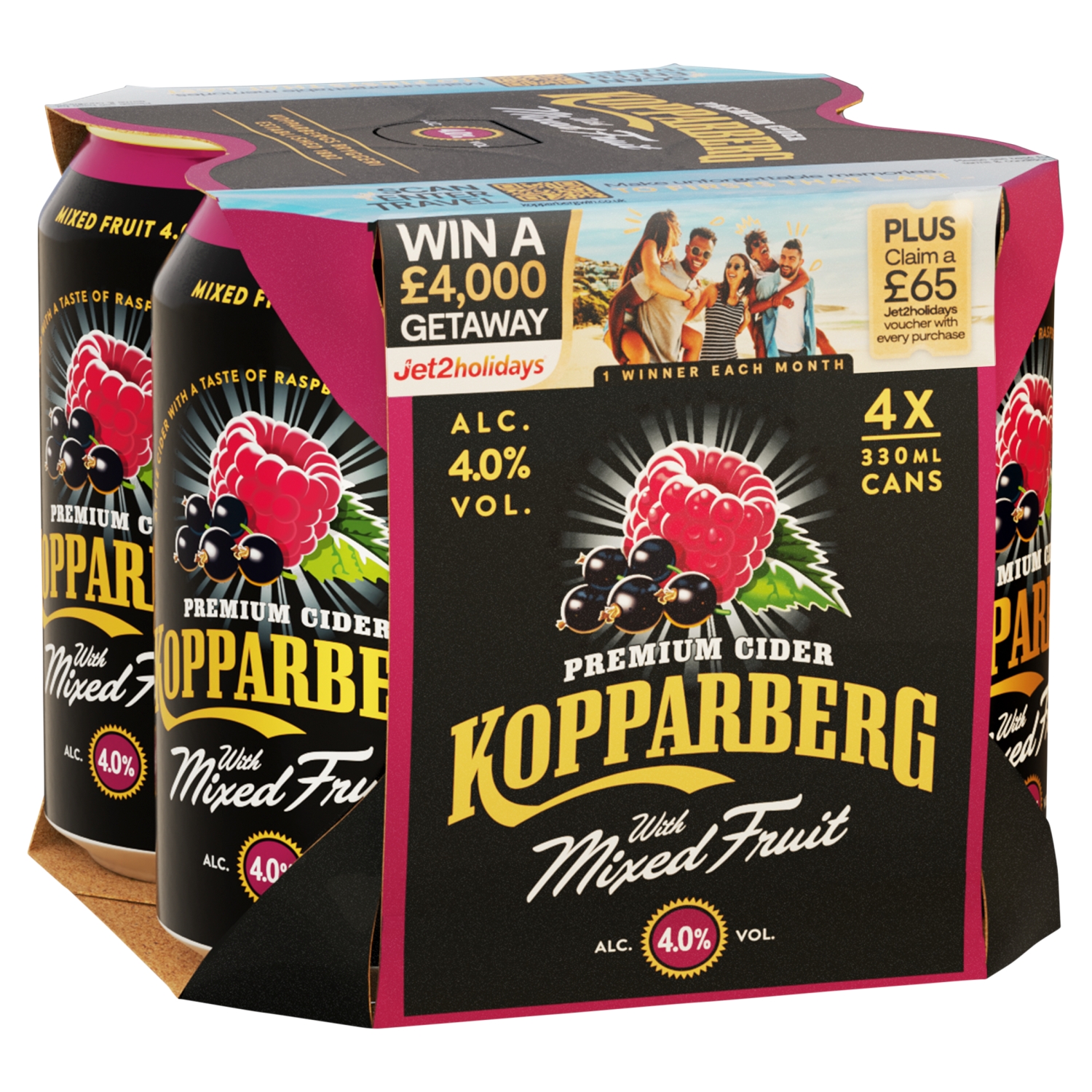 KOPPARBERG WITH MIXED FRUITS 4X330ML - Image 1