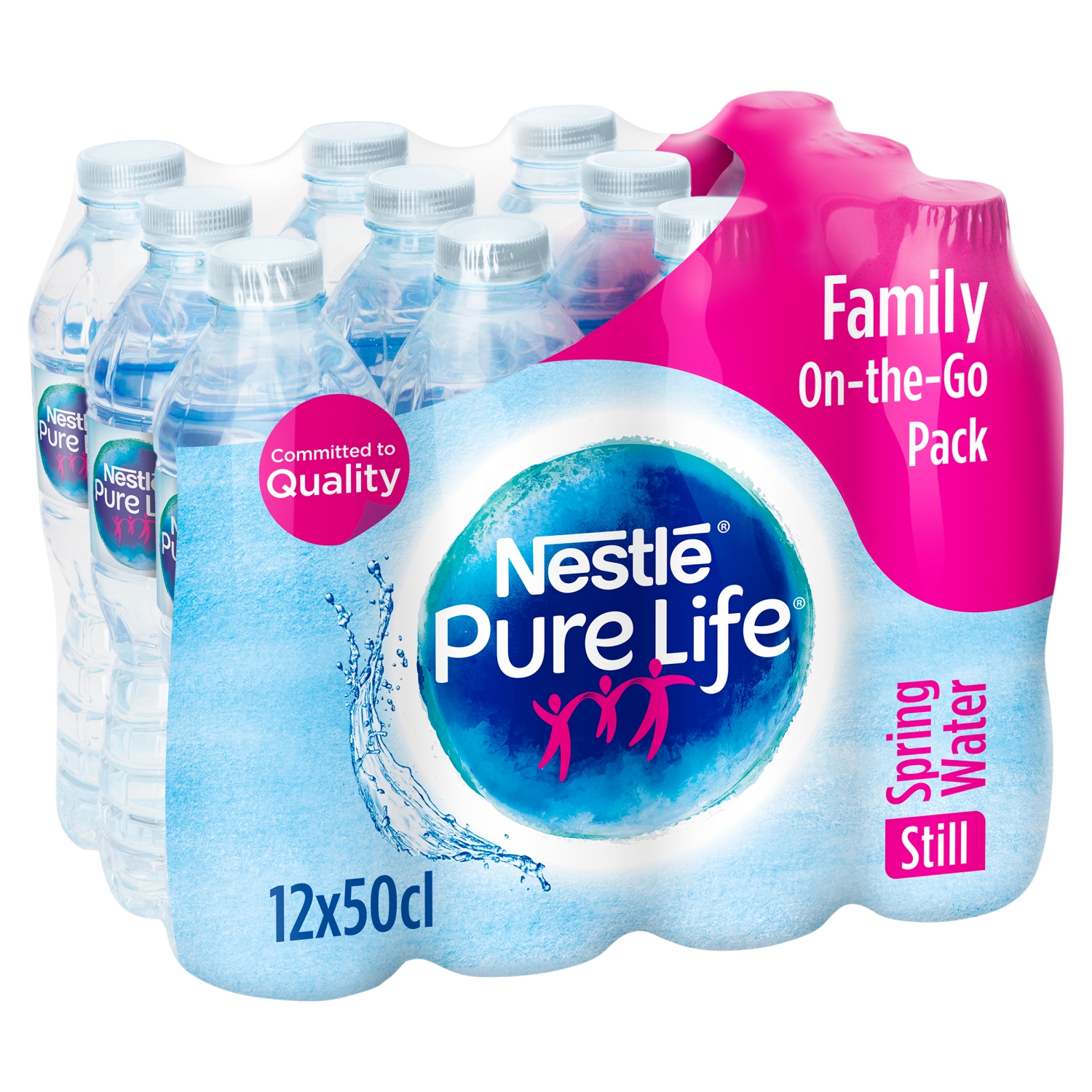 NESTLE PURE LIFE STILL SPRING WATER 12X500ML - Image 1
