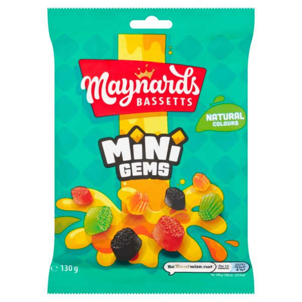 MAYNARDS BASSETTS MINI GEMS 130G