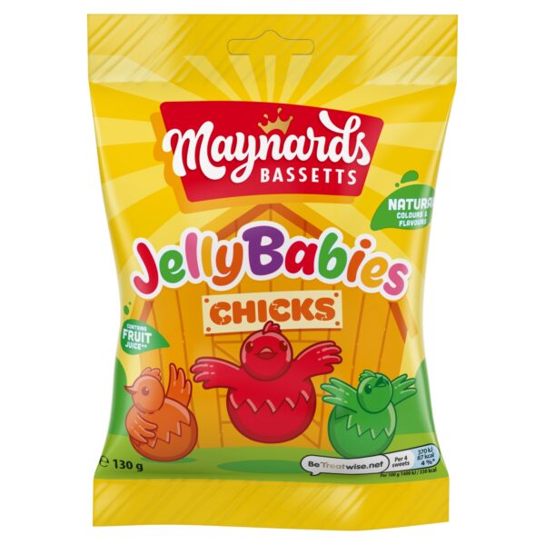 MAYNARD BASSETTS JELLY BABIES CHICKS 130G