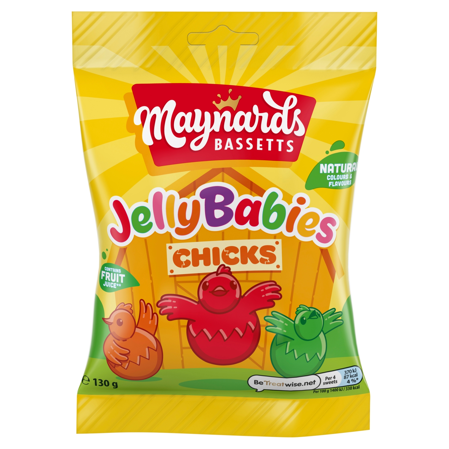 MAYNARD BASSETTS JELLY BABIES CHICKS 130G - Image 1