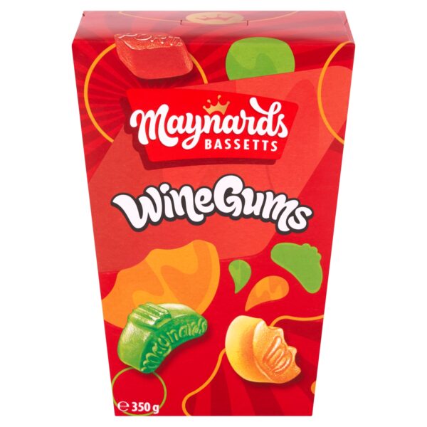 MAYNARDS BASSETTS WINE GUMS CARTON 350G