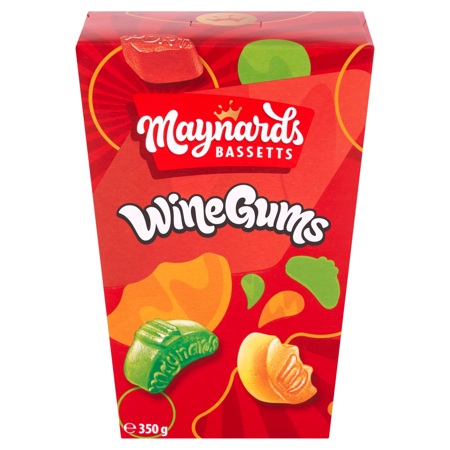 MAYNARDS BASSETTS WINE GUMS CARTON 350G - Image 1