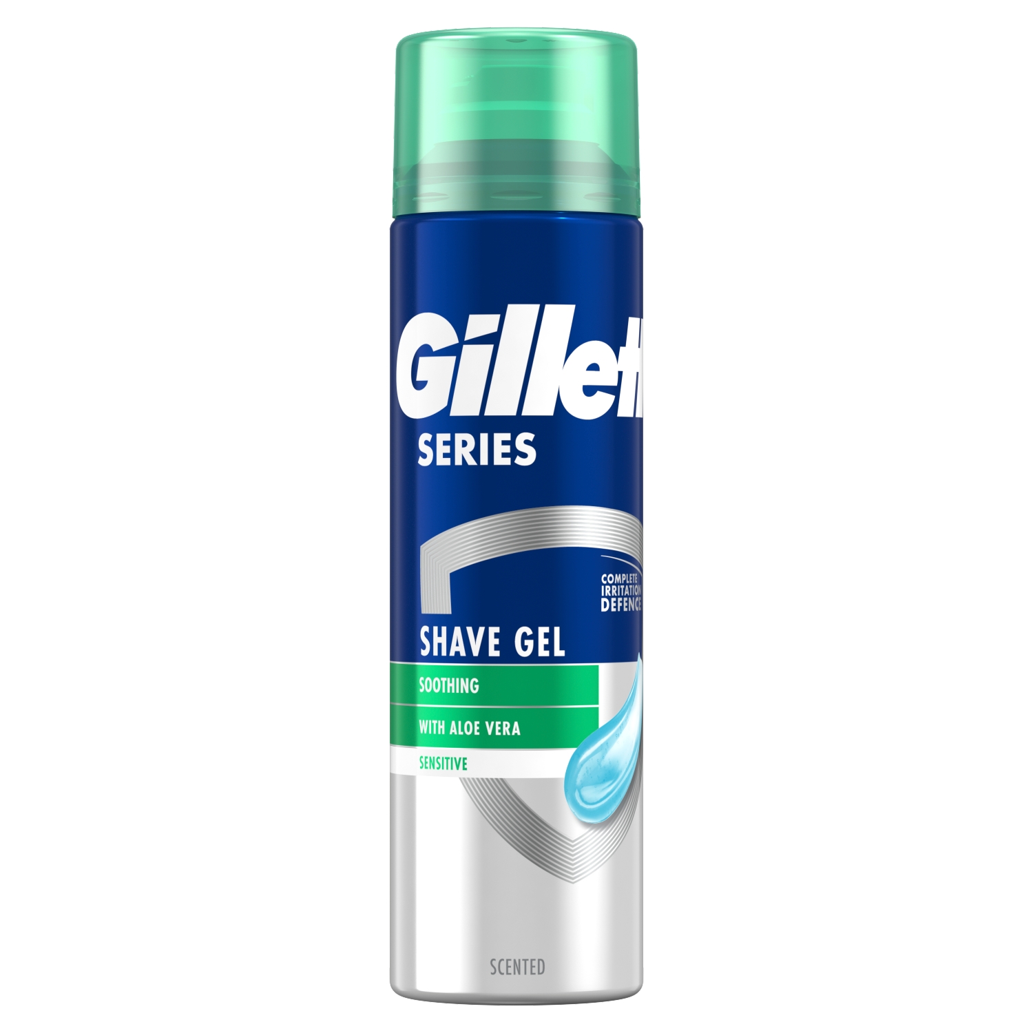 GILLETTE SERIES SENSITIVE SHAVE GEL ALOE 200ML - Image 1