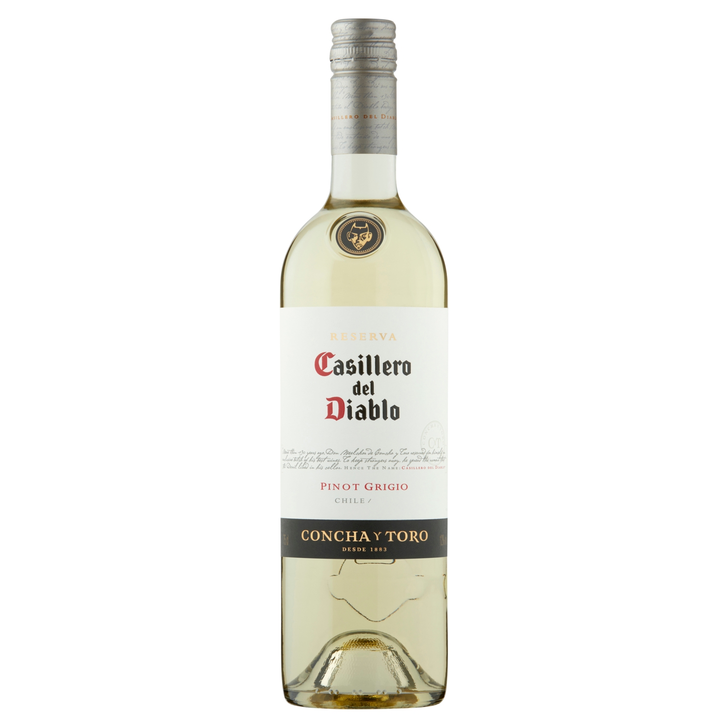 CASILLERO DEL DIABLO PINOT GRIGIO WHITE WINE 75CL - Image 1