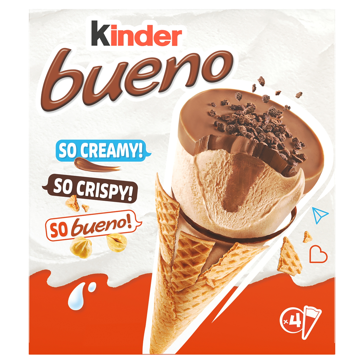 KINDER BUENO CLASSIC ICE CREAM 4 PACK 248G - Image 1
