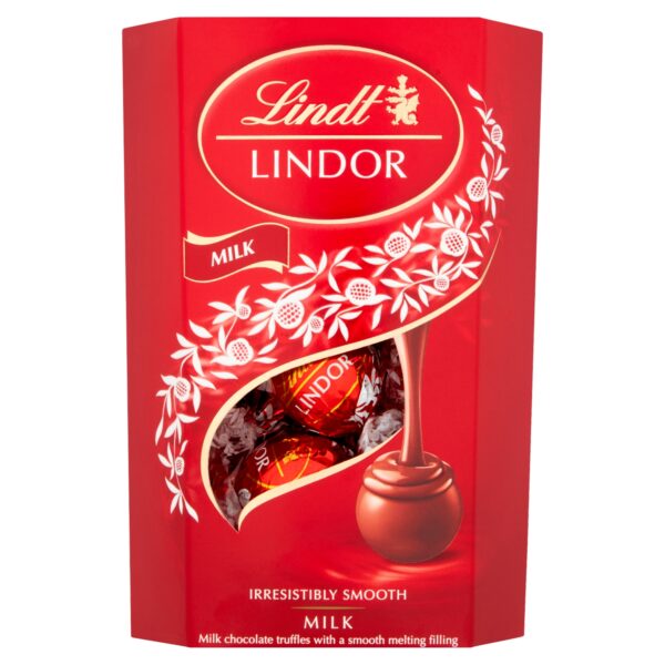 LINDT LINDOR MILK CORNET 200G