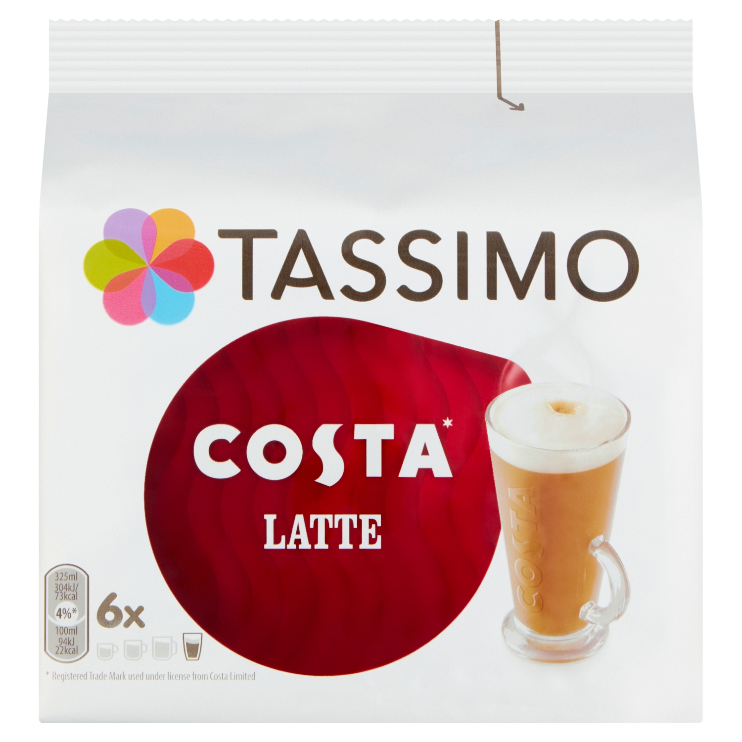 TASSIMO COSTA LATTE 12 DISCS 167G - Image 1