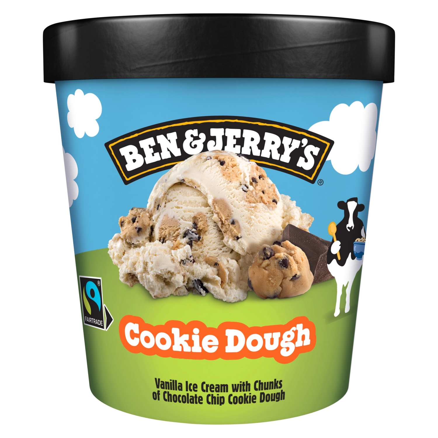 BEN & JERRYS COOKIE DOUGH ICE CREAM 465ML - Image 1