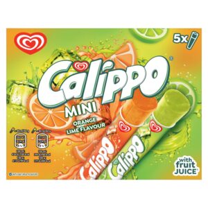 CALIPPO MINI ORANGE & LIME ICE LOLLIES 5X80ML