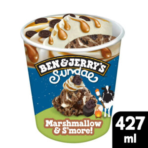 Training Materials BEN & JERRYS SUNDAE MARSHMALLOW & SMORE 427ML