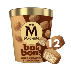 MAGNUM BONBONS GOLD CARAMEL BILLIONAIRE 12PK 204ML