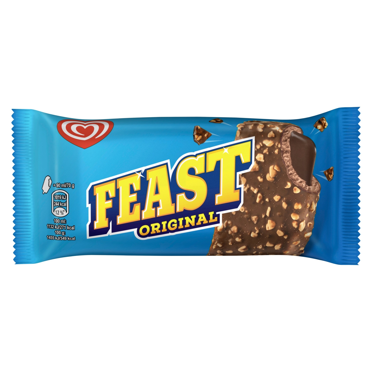 FEAST CHOCOLATE ICE CREAM 90ML - Image 1