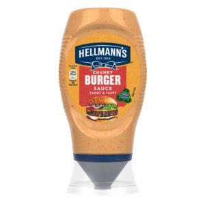 8712100891779_0.jpg HELLMANNS CHUNKY BURGER SAUCE 250ML