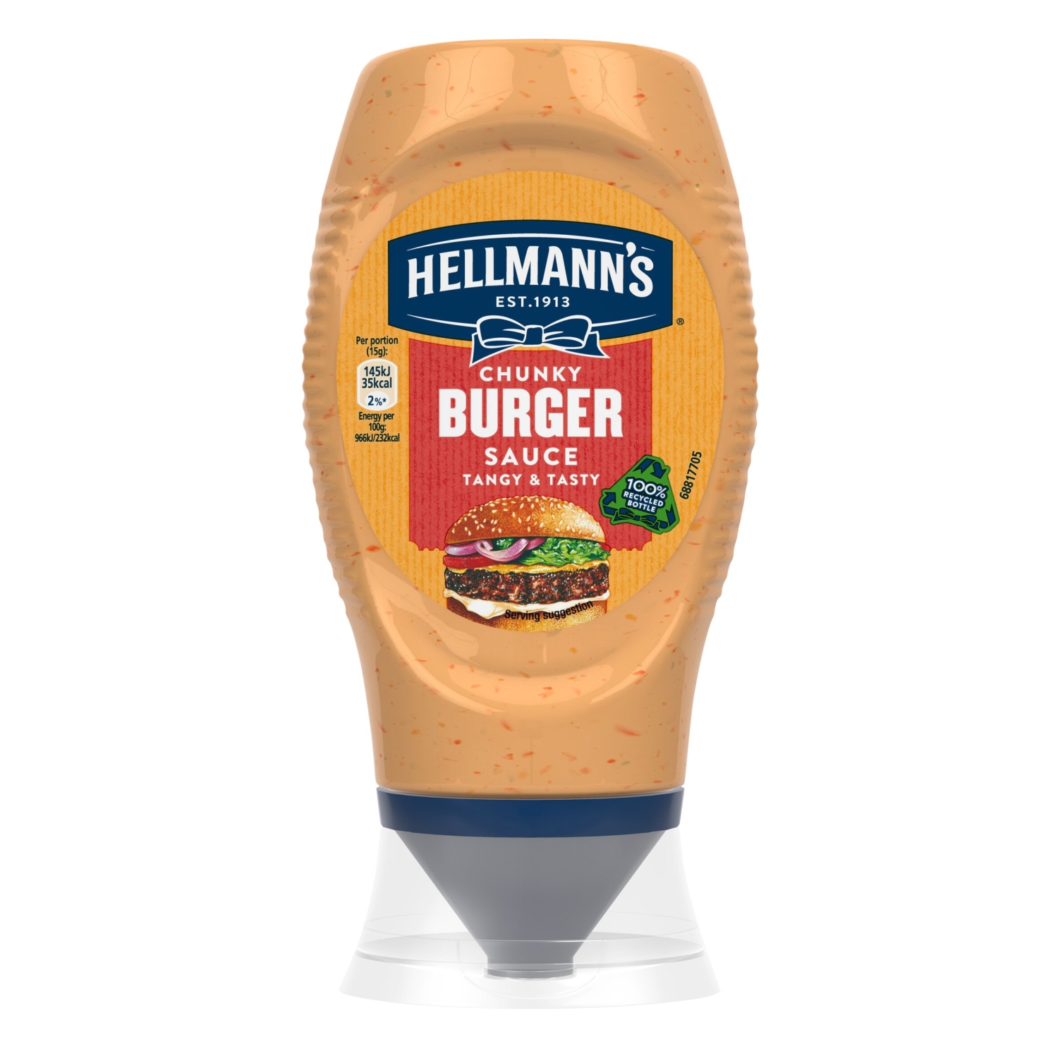 HELLMANNS CHUNKY BURGER SAUCE 250ML - Image 1