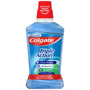 8714789917146_0.jpg COLGATE TRIPLE ACTION MILD MINT MOUTHWASH 500ML