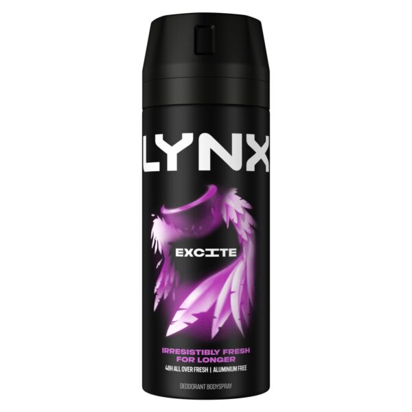 LYNX BODYSPRAY EXCITE DEODORANT 150ML