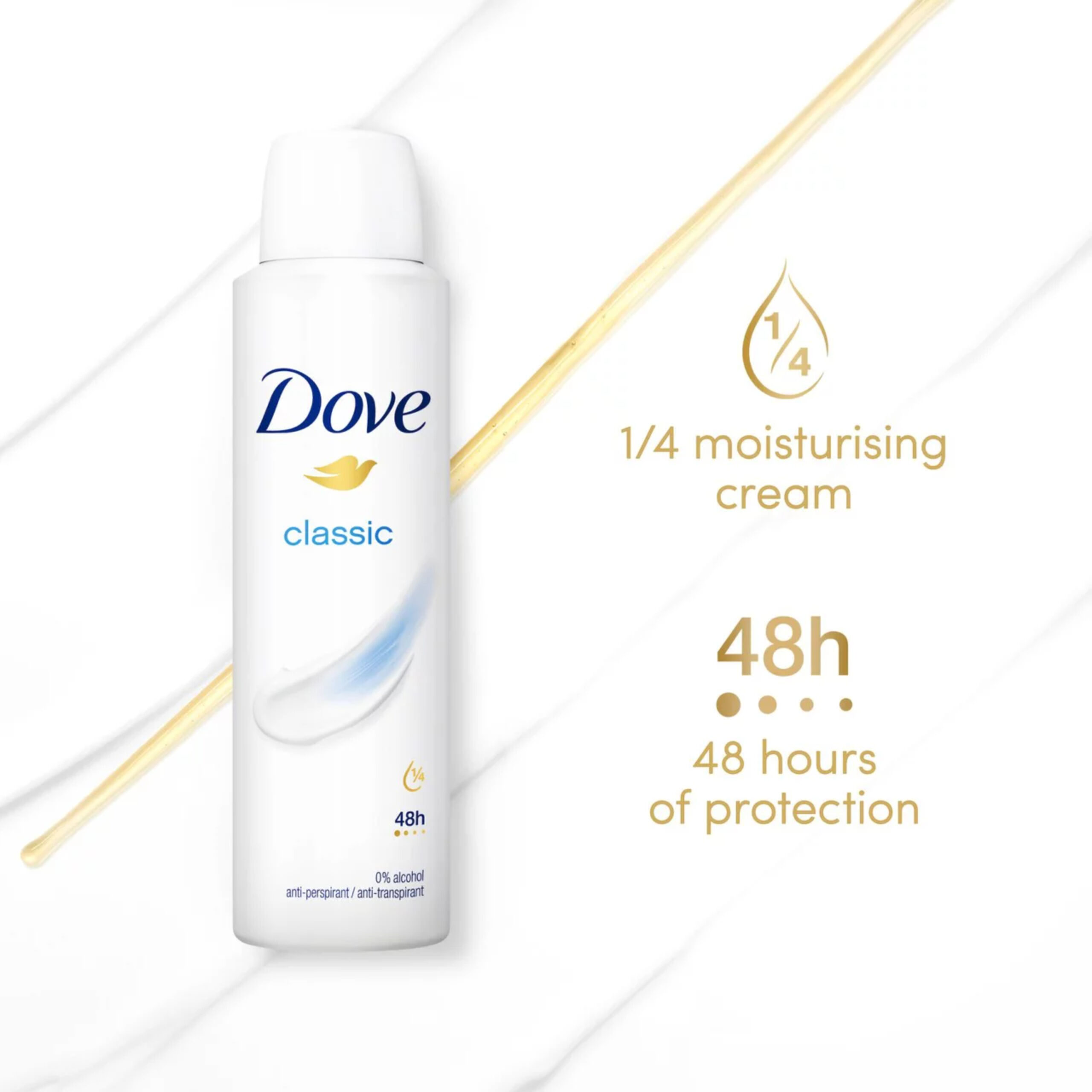 DOVE WOMEN ANTI-PERSPIRANT DEODORANT 200ML - Image 1