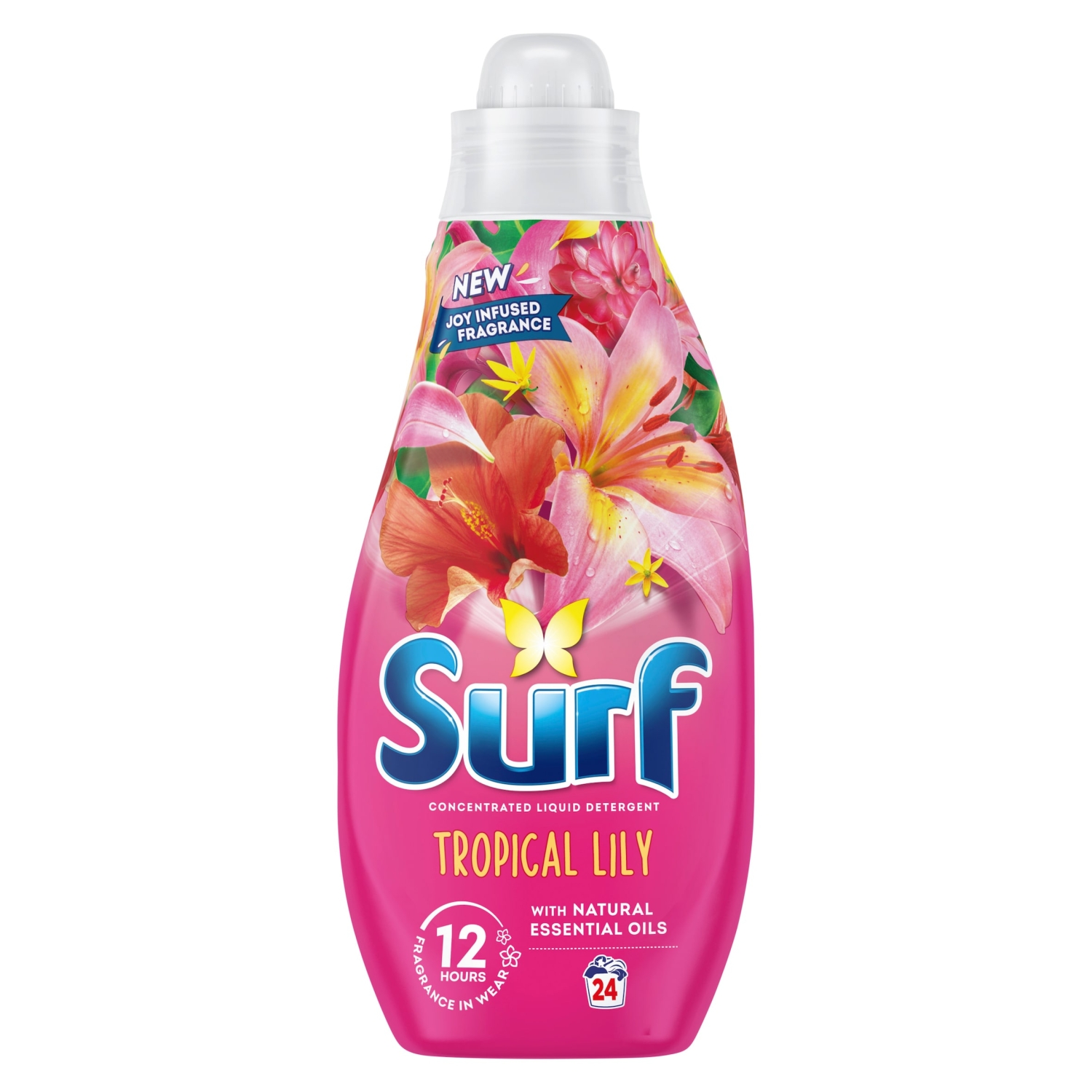 SURF LAUNDRY LIQUID TROPICAL LILY 24 WASHES 648ML - Image 1