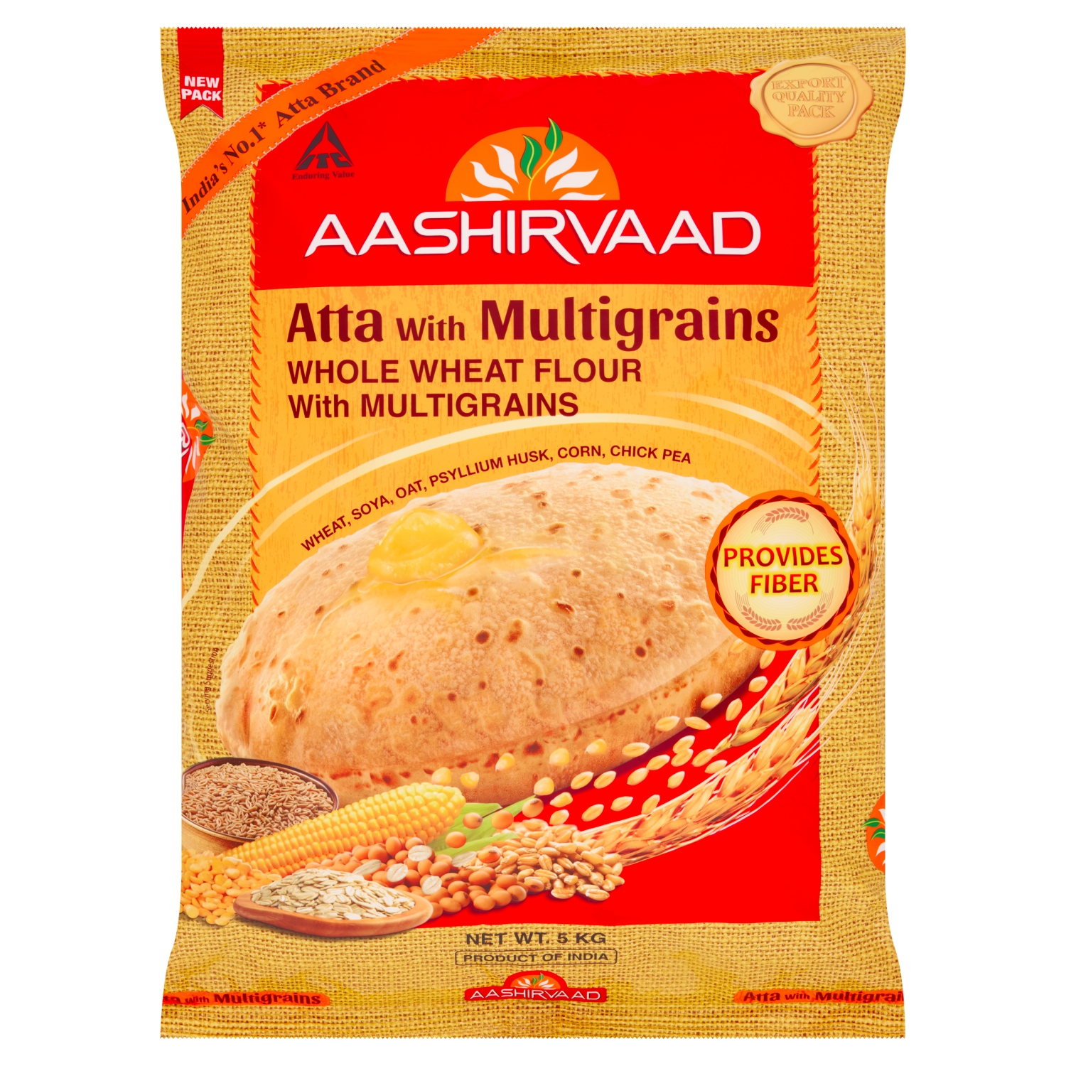 AASHIRVAAD MULTIGRAIN ATTA 5KG - Image 1